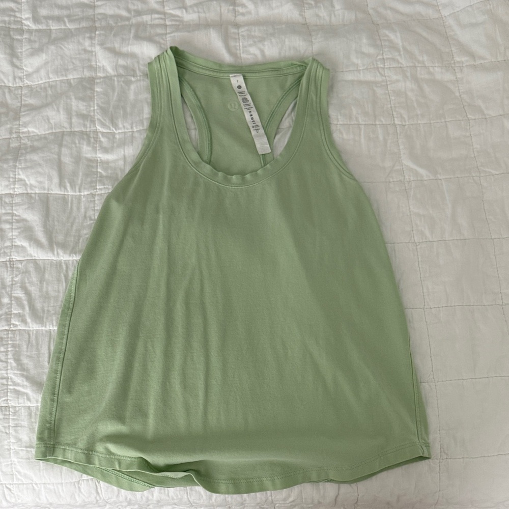 Lululemon Athletica Light Green Tank Top